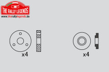 Pistons d'amortisseurs 3 Holes